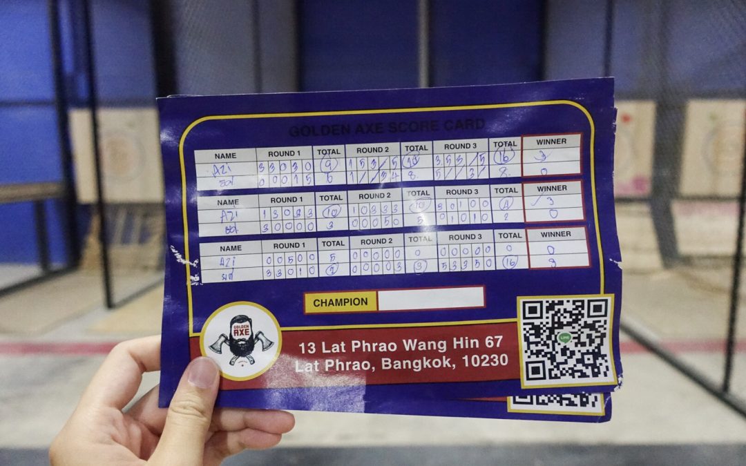 Count Basic Thai Numbers: Scoring at Bangkok’s Axe Throwing League.