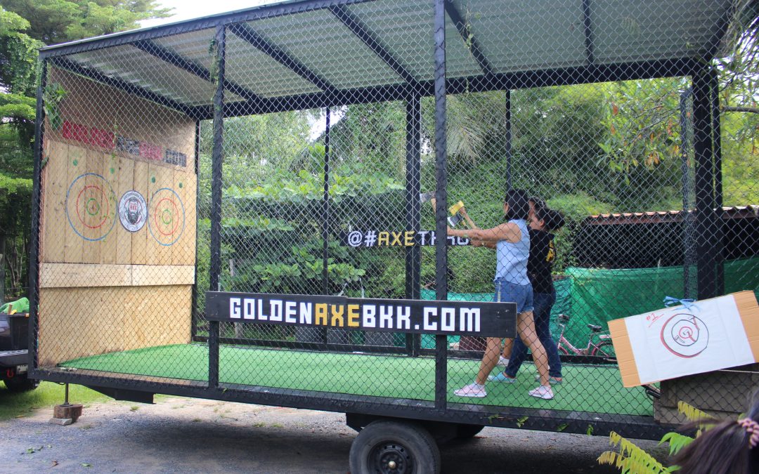 Golden Axe Throwing Goes Mobile! New Trailer Unit Promises Axe Throwing Events Anywhere in Thailand